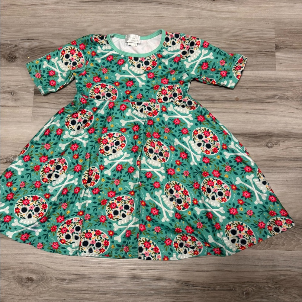 Little miss marmalade cute skull twirl dress
